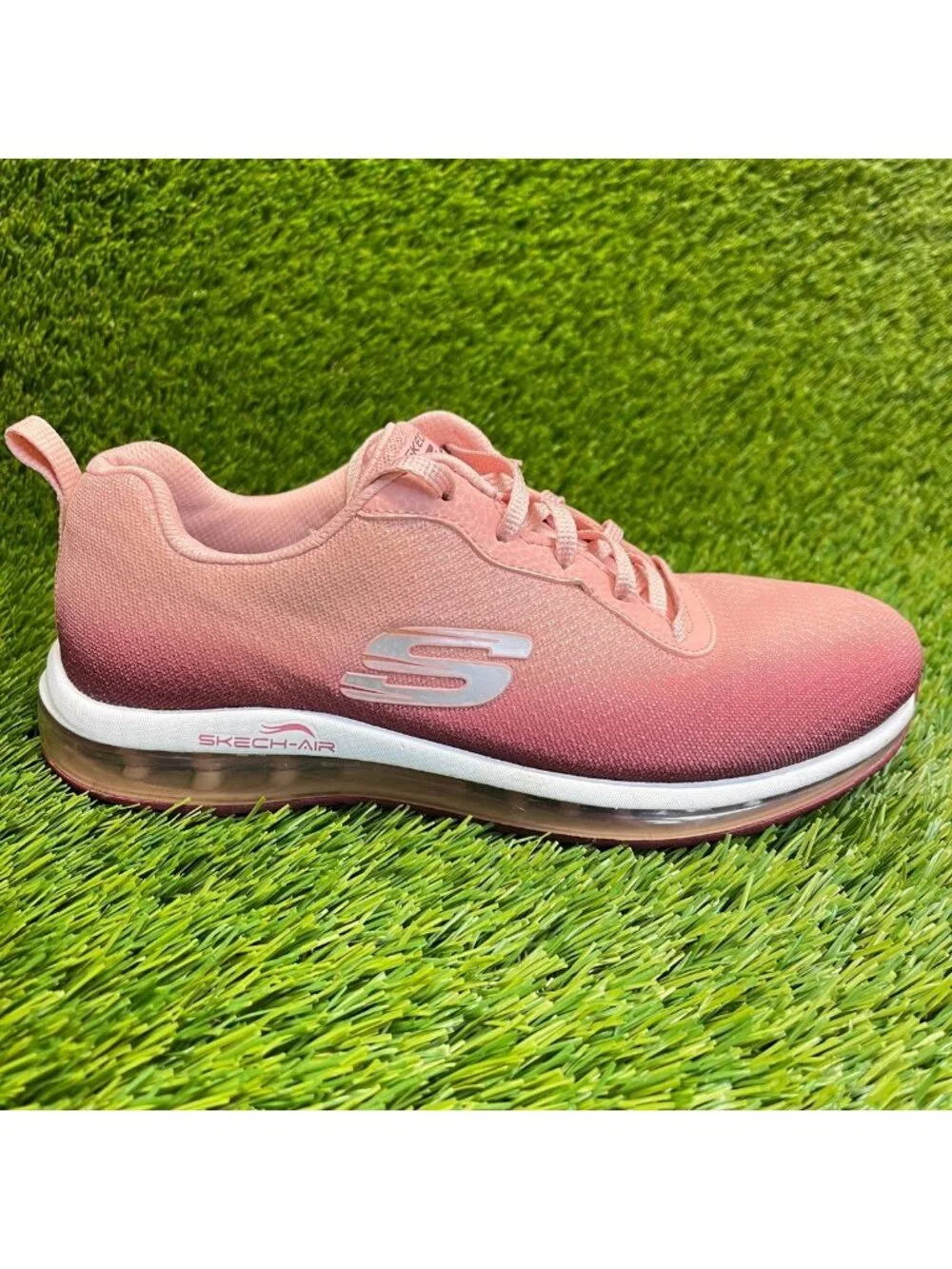 Skechers Skech Air Element Womens Size 7 Pink Athletic Running Shoes Sneakers